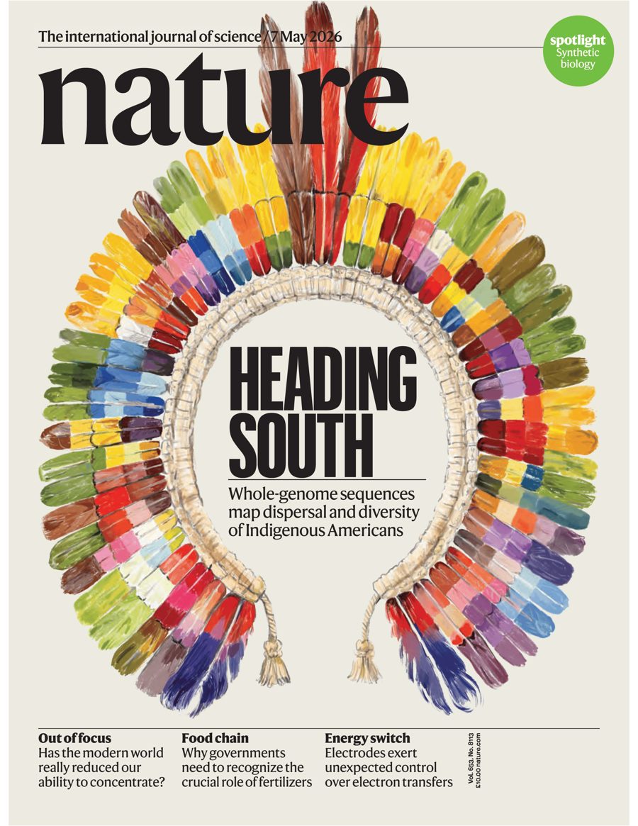Nature cover, 7 May 2026: Heading South — whole-genome sequences map dispersal and diversity of Indigenous Americans